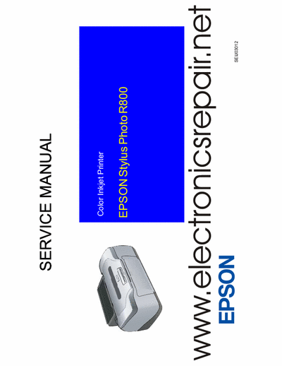 Epson Stylus Photo R800 Full Service Manual (English)